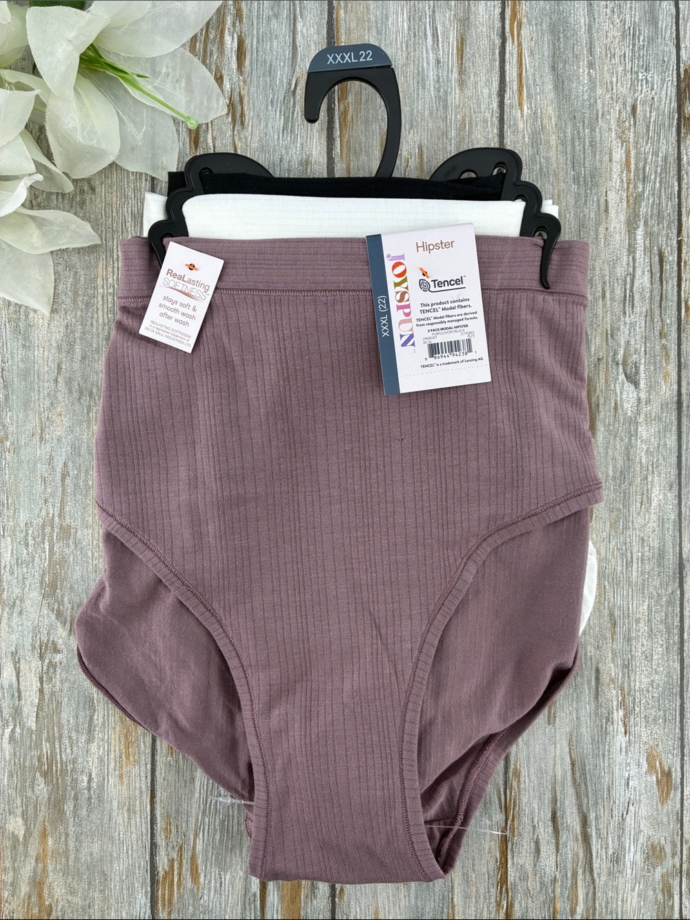 Women’s Ribbed Modal Hipster Panties Underwear Size XXXL